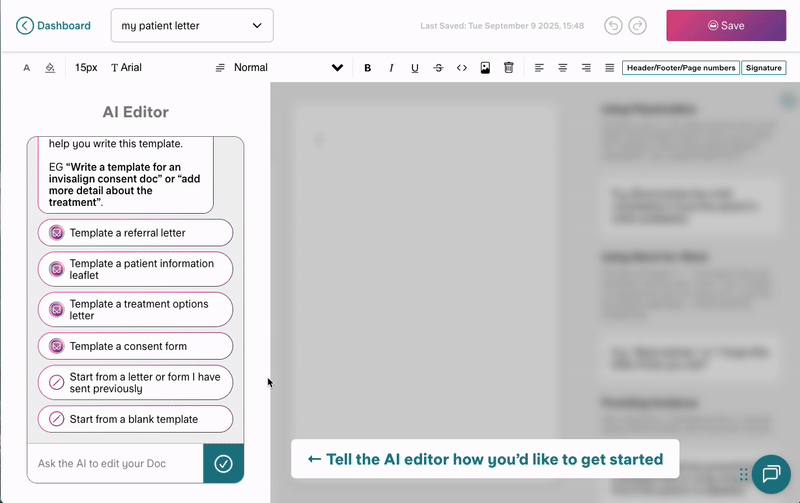 Create Kiroku Doc with AI Editor